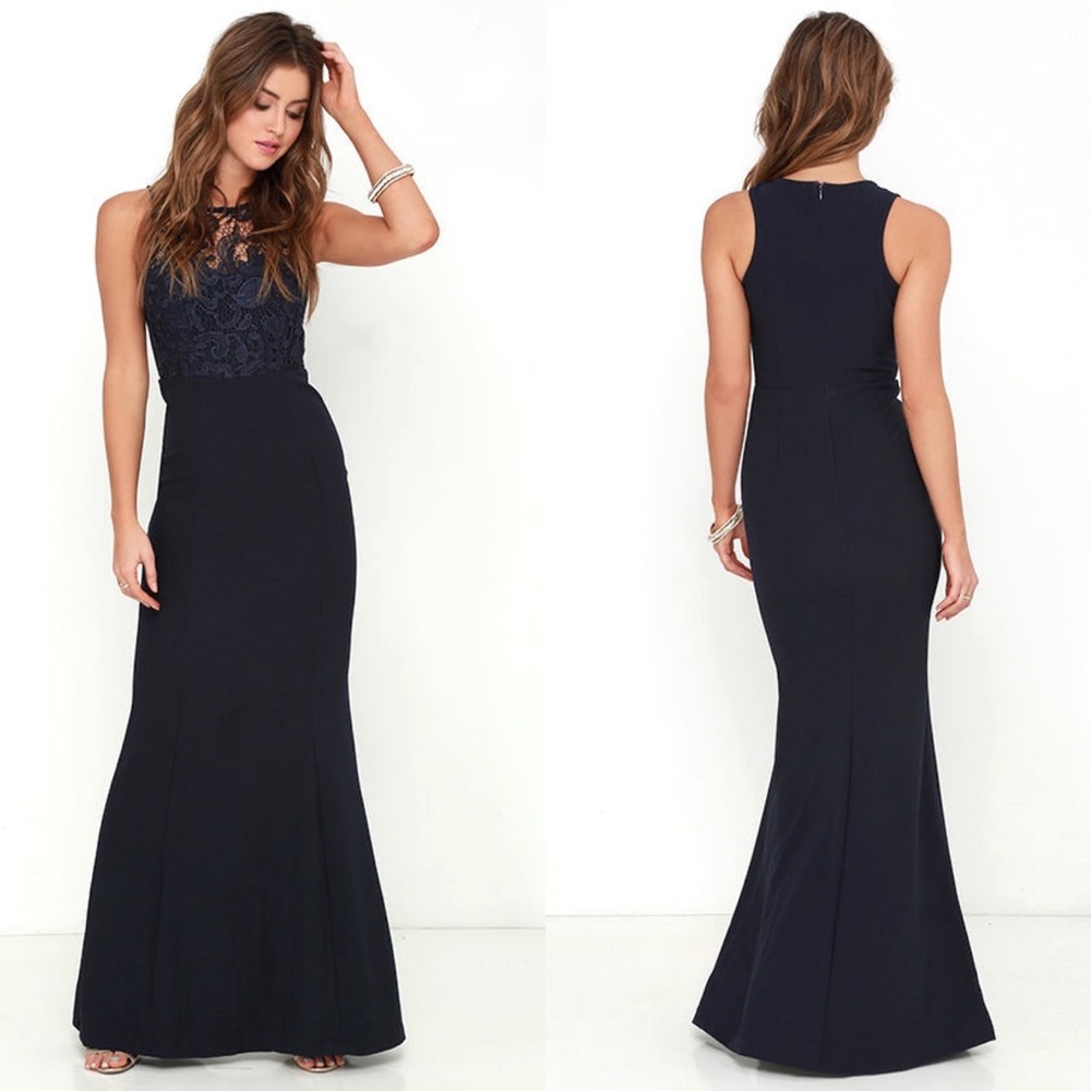LULUS | Oak & Elm Navy Blue Gown